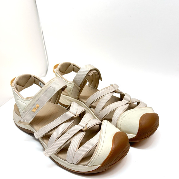 Teva W Tirra Sport CT Beige Brown Gum Women Strap Casual Sandal Size 10 - Picture 3 of 15